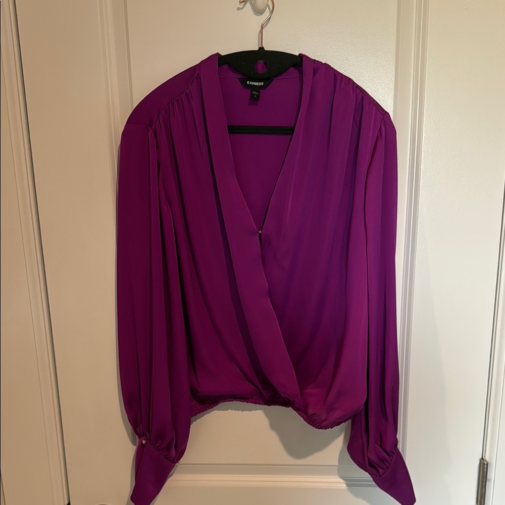 Express Women's Blouse in Vibrant Purple